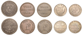 YORKSHIRE, Whitby, Association, Shilling, 1811, 4.09g/6h (D 75); York, Robert Cattle and James Barber, Sixpences,...
