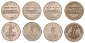 LANARKSHIRE, Glasgow, Thomas Edington [Phoenix Ironworks], Pennies, 1813 (4), 18.09g/12h, 16.32g/12h (both W 1350),...
