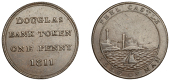 ISLE OF MAN, Douglas, Douglas Bank Co (William Littler, Robert Littler and James Dove), Penny, 1811, douglas bank...