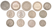Not Local: British/Canadian, Nelson, Halfpence (2), 9.75g/6h, 9.39g/6h (both W 1590); ‘Victoria Nobis Est’...