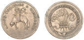 Not Local: British, Uncertain manufacturer, ‘Ships Colonies & Commerce’ Three Shillings, 1811, fleece suspended,...