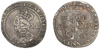 Charles I (1625-1649), Third coinage, Falconer’s Anonymous issue, Twelve Shillings, mm. thistle-head, 5.71g/6h...