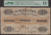 De Nationale Bank van den Oranje Vrystaat Beperkt, £1, 24 December 1892, serial number 22895, three manuscript...