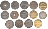 Borough of Islington: Barnsbury, Albion, W[illiam] Mortimer, zinc Threehalfpence by Taylor, 28mm (H 1), Hemingford...