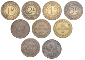Borough of Kensington & Chelsea: Chelsea, The Phoenix, copper Twopence and Threepence by Taylor, both 28mm (H 91a,...