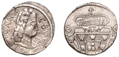 Portuguese India, João V (1706-1750), Rupia, 1745, Goa, 11.91g/3h (Gomes 77.20; KM 112). Lightly cleaned, otherwise...