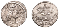 Portuguese India, João V (1706-1750), Rupia, 1745, Goa, 11.91g/3h (Gomes 77.20; KM 112). Lightly cleaned, otherwise...