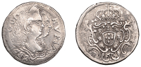 Portuguese India, Maria I & Pedro III (1777-1787), Rupia, 1782, Goa, 10.76g/7h (Gomes 10.01; KM 191). Cleaned,...