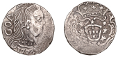 Portuguese India, Maria I (1786-1799), Rupia, 1794, Goa, 10.80g/1h (Gomes 35.09; KM 201). Peripheral weakness,...
