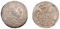 Portuguese India, Maria I (1786-1799), Rupia, 1803, Goa, 11.04g/12h (Gomes 36.10; KM 205). Peripheral weakness,...