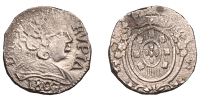 Portuguese India, João (Regent, 1799-1816), Rupia, 1807, Goa, large oval shield, reads dgoa, 11.08g/12h (Gomes...