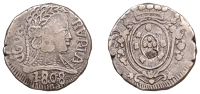 Portuguese India, João (Regent, 1799-1816), Rupia, 1808, Goa, reads dgoa (d retrograde), inverted a for v in rvpia,...