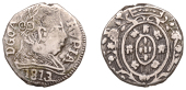 Portuguese India, João (Regent, 1799-1816), Rupia, 1813, Goa, reads dgoa, inverted a for v in rvpia, 10.98g/12h...