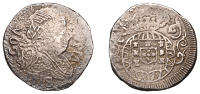 Portuguese India, João VI (1816-1826), Rupia, 1818/7, Goa, 10.92g/11h (Gomes 32.02 var.; KM 239). Fine, some...