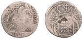 Portuguese India, Pedro IV (1826-1828), Rupia, 1828, Goa, large sphere, 10.85g/4h (Gomes 09.03; KM 248). Flan flaw...