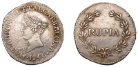 Portuguese India, Maria II (1834-1853), Rupia, 1846, Goa, 10.87g/6h (Gomes 22.02; KM 273). Very fine	 £70-£90