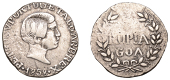Portuguese India, Pedro V (1853-1861), Rupia, 1858, Goa, 10.90g/6h (Gomes 09.03; KM 279). Cleaned, good fine	 £30-£40