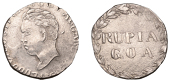 Portuguese India, Luís (1861-1889), Rupia, 1868 (?), Goa, 10.97g/6h (Gomes 02.02; KM 282). Obverse cleaned, reverse...