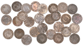 France, Napoleon III (1852-1870), Centimes (29), 1853a, 1853b, 1853bb, 1853d, 1853w, 1854a (2), 1854b, 1854bb (2),...