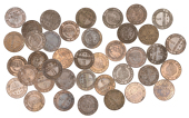 France, Third Republic (1871-1940), Centimes (39), 1872a (3), 1872k (2), 1874a (4), 1875a (2), 1875k, 1877a (3),...