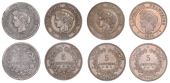 France, Government of National Defence, 5 Centimes (4), 1871a (3), 1871k (Gad. 157) [4]. First three very fine or...
