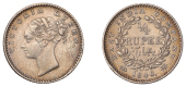 The Uniform Coinage of India, East India Company, Victoria, silver Quarter-Rupee, 1840, type I [A/II], Bombay, bust...
