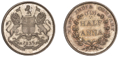 The Uniform Coinage of India, East India Company, Victoria, original Proof Half-Anna, 1835 [1845+], in silver, type...