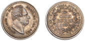 The Uniform Coinage of India, East India Company: Patterns, William IV, original silver Pattern Rupee, 1834, type 2,...