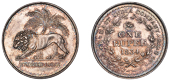 The Uniform Coinage of India, East India Company: Patterns, William IV, original silver Pattern Rupee, 1834 [March...