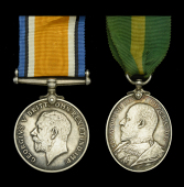 Pair: Corporal R. W. Webb, 5th Battalion, Essex Regiment, later Royal West Surrey Regiment

British War Medal...