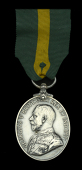 Territorial Force Efficiency Medal, G.V.R. (525 L.Cpl. E. F. Pannell. 5/Essex Regt.) mounted as worn on original...