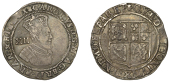 Charles I (1625-1649), First coinage, Twelve Shillings, mm. small thistle-head, reads fran & hib rex, rev. Scottish...