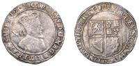 Charles I (1625-1649), First coinage, Twelve Shillings, mm. large thistle-head on obv., small on rev., reads fran &...