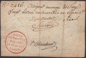 Siege of Mayence, 20 Livres, first issue, 1793, serial number 3416, hand-written on the reverse of a 10 Livres...