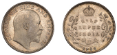 The Uniform Coinage of India, British Imperial Period, Edward VII, silver Half-Rupee, 1906, Calcutta, uncrowned bust...