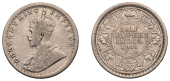 The Uniform Coinage of India, British Imperial Period, George V, silver Half-Rupee, 1911, Calcutta, crowned and...