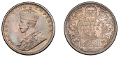 The Uniform Coinage of India, British Imperial Period, George V, silver Half-Rupee, 1913, Calcutta, crowned and...