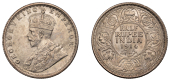 The Uniform Coinage of India, British Imperial Period, George V, silver Half-Rupee, 1914, Calcutta, crowned and...