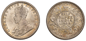 The Uniform Coinage of India, British Imperial Period, George V, silver Half-Rupee, 1922, Calcutta, crowned and...