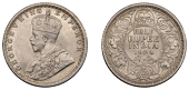 The Uniform Coinage of India, British Imperial Period, George V, silver Half-Rupee, 1924, Calcutta, crowned and...