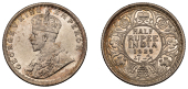 The Uniform Coinage of India, British Imperial Period, George V, silver Half-Rupee, 1925, Calcutta, crowned and...