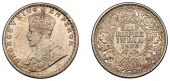 The Uniform Coinage of India, British Imperial Period, George V, silver Half-Rupee, 1926, Calcutta, crowned and...