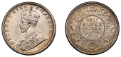 The Uniform Coinage of India, British Imperial Period, George V, silver Half-Rupee, 1934, Calcutta, crowned and...