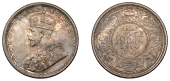 The Uniform Coinage of India, British Imperial Period, George V, silver Half-Rupee, 1914, Bombay, crowned and robed...