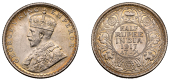 The Uniform Coinage of India, British Imperial Period, George V, silver Half-Rupee, 1917, Bombay, crowned and robed...