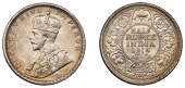 The Uniform Coinage of India, British Imperial Period, George V, silver Half-Rupee, 1918, Bombay, crowned and robed...