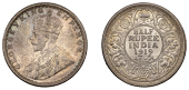 The Uniform Coinage of India, British Imperial Period, George V, silver Half-Rupee, 1919, Bombay, crowned and robed...