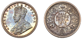 The Uniform Coinage of India, British Imperial Period, George V, original silver Proof Half-Rupee, 1912, Calcutta,...