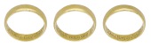 A gold posy ring, circa 1680-1700, the D-shaped hoop inscribed to the interior in italics ‘*When love doth remayne...