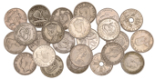 Miscellaneous, Miscellaneous Australian and Polynesian Shillings, in silver (14) and base metal (10), Australia (7),...